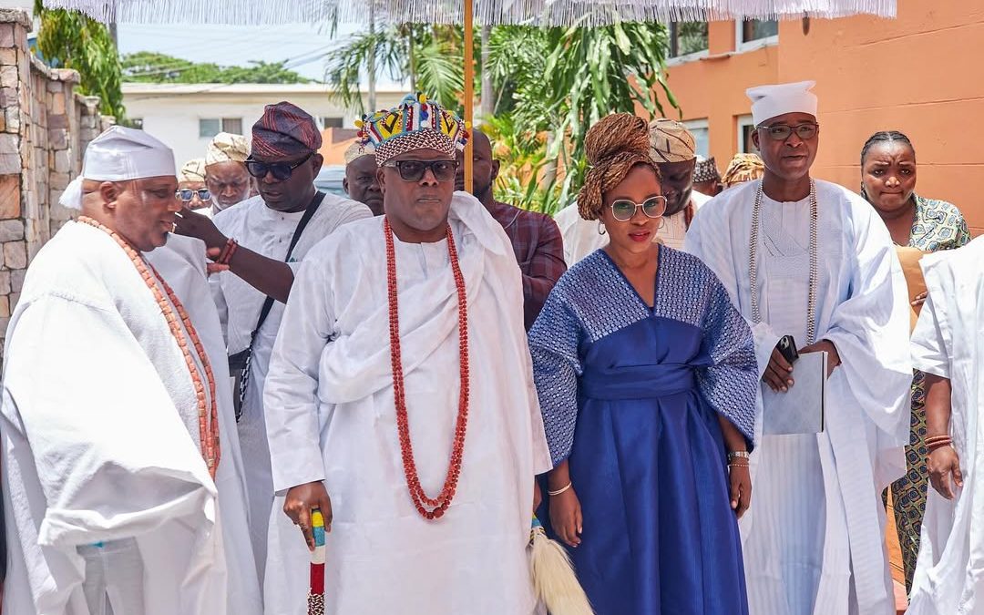 The Oniru of Iru Kingdom HRM Oba Abdulwasiu Omogbolahan Lawal CON. Visits Terra Kulture