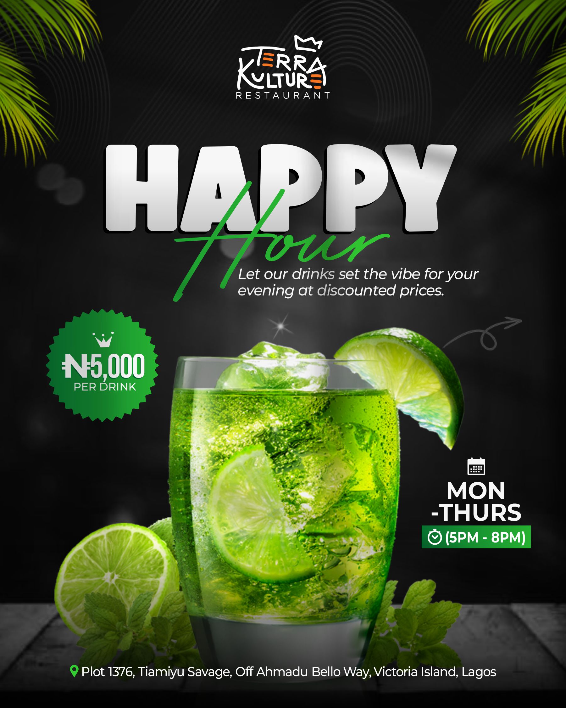 Terra Kulture food & experiences Happy Hour