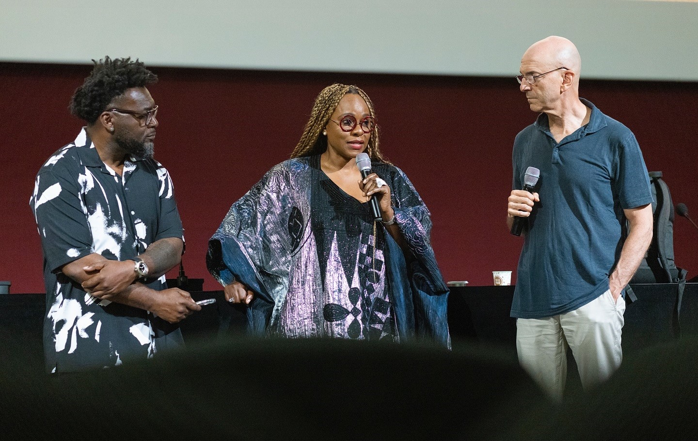 Bolanle Austen‑Peters on stage at FRK Wallay Film Festival Barcelona.