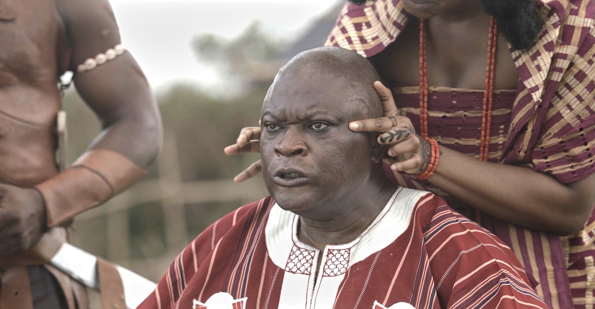 Femi Branch as Bashorun Ga’a in House of Ga’a, captured mid‑roar; performance praised by critics as a tour de force.