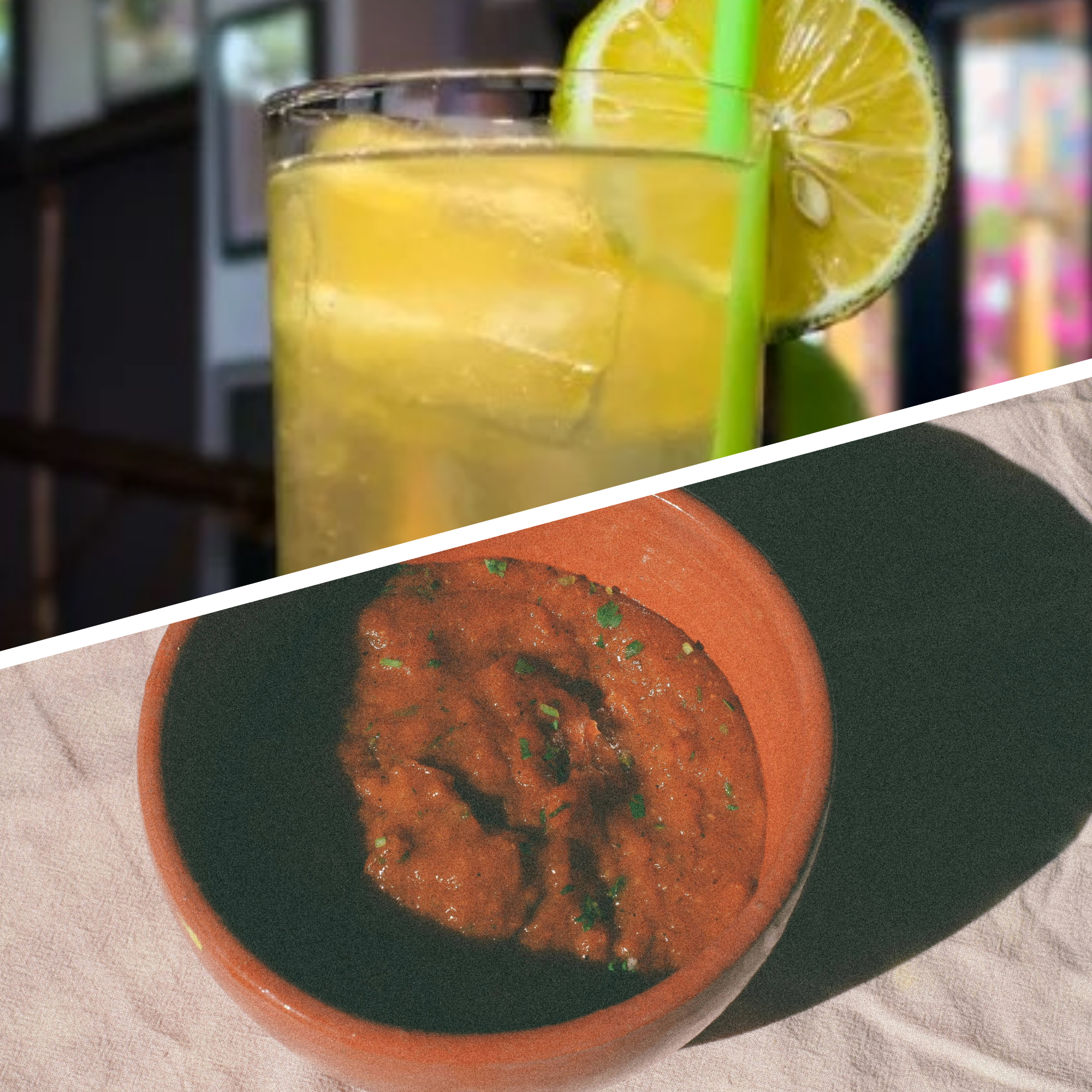 Mixed Creole Sauce and drink at AKO, Terra Kulture, Terra Kulture food & experiences.